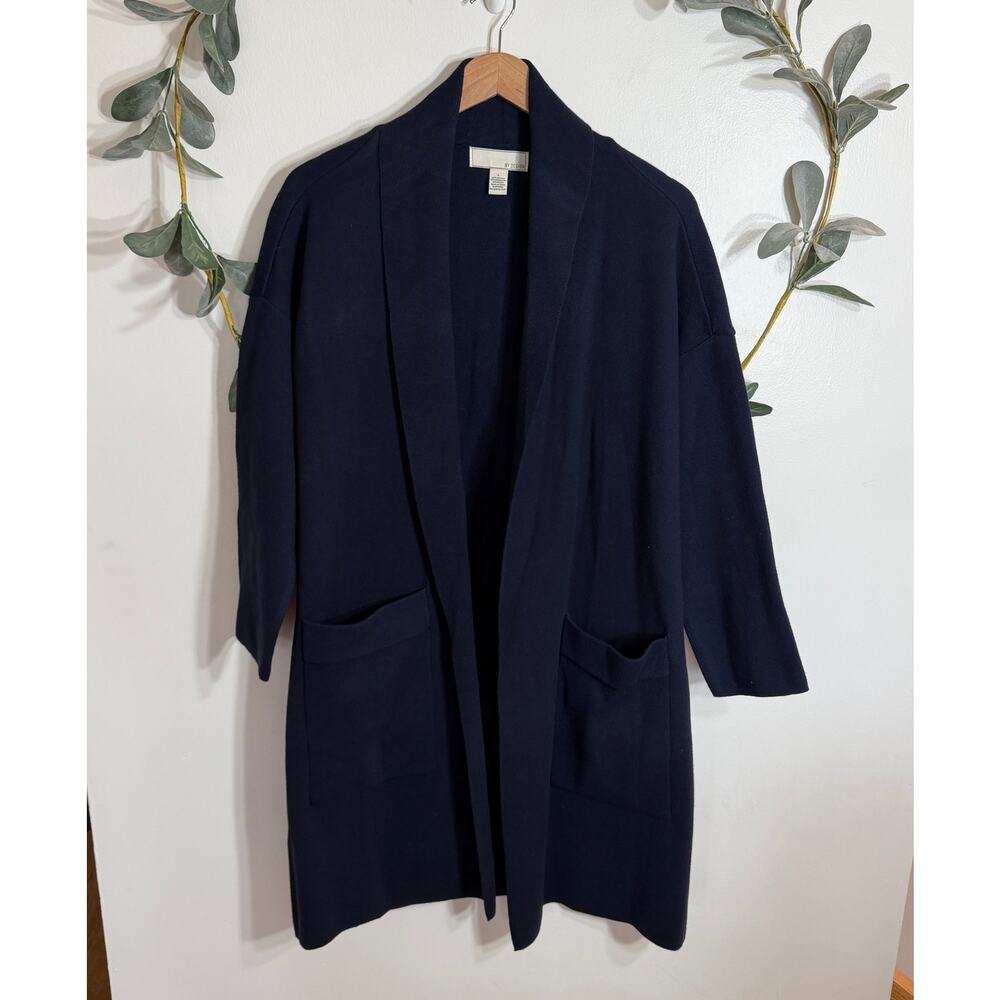 By Design Dark Blue Coatigan